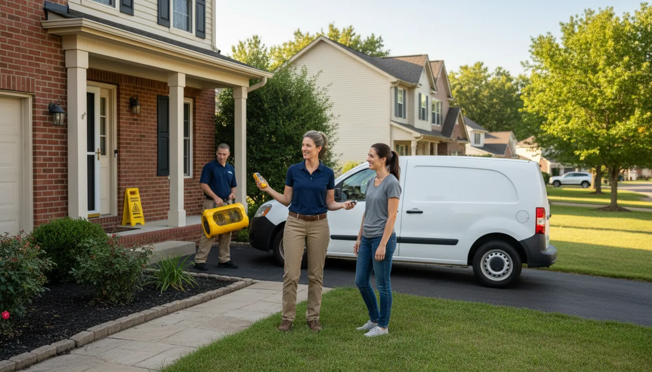 Residential water damage restoration in Redwood Valley, CA